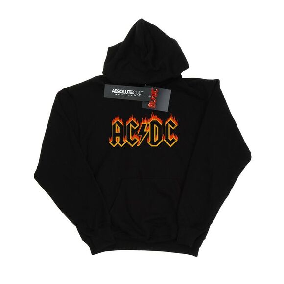 AC/DC | Sweaters | Acdc Mens Flames Logo Hoodie Black | Poshmark